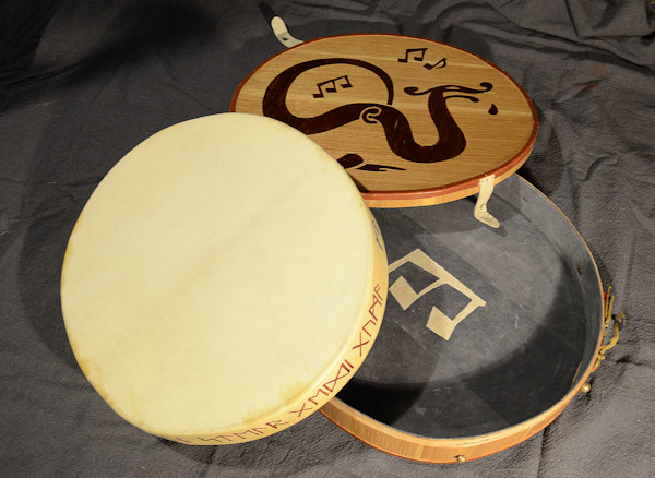 Celtic drum & case